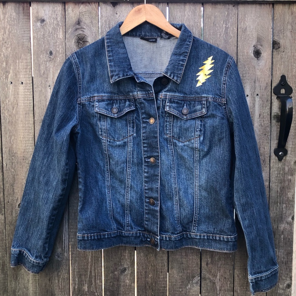 Gold Bolt Jean Jacket